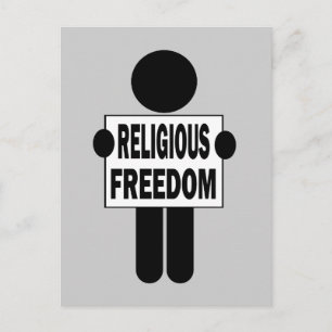 Frihet för religiösa vykort