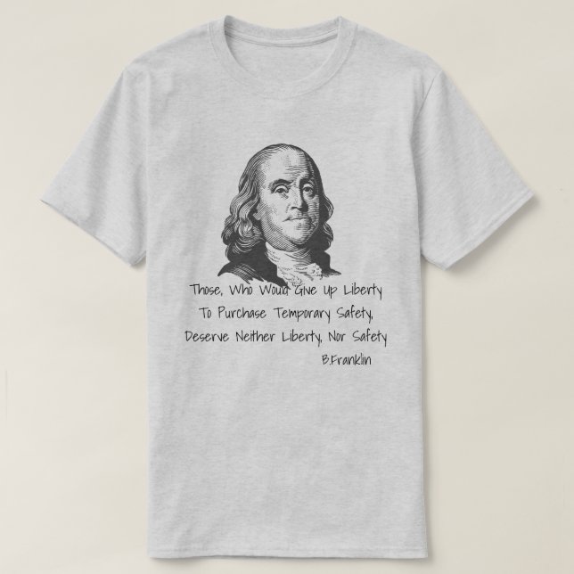 Frihet för säkerhet t shirt (Design framsida)