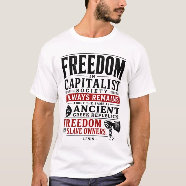 Frihet för slavägare t shirt (Framsida)