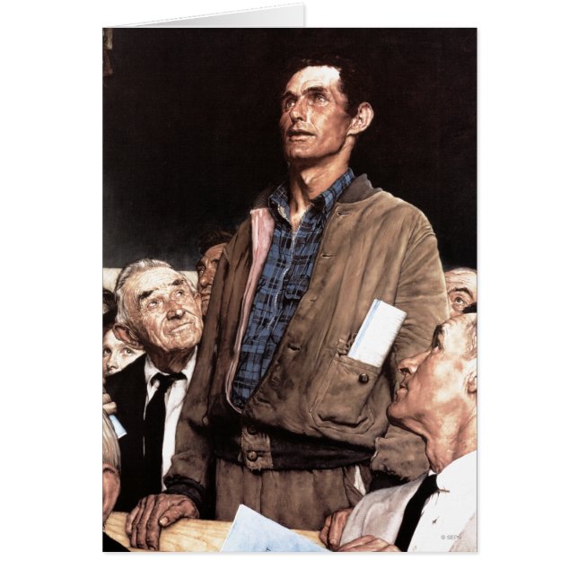 Frihet för Tal Hälsningskort (Framsidan)