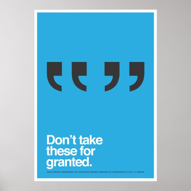 Frihet för Tal Poster (Framsidan)