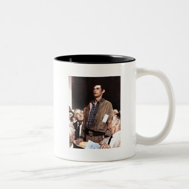 Frihet för Tal Två-Tonad Mugg (Höger)