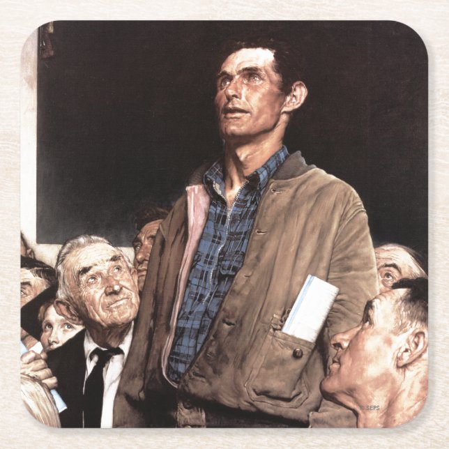 Frihet för Tal Underlägg Papper Kvadrat (Framsidan)