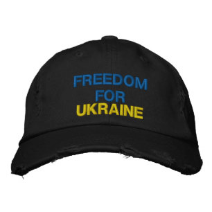 Frihet för Ukraina - Fred för Ukraina, Färg Broderad Keps