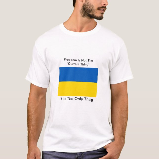 Frihet för Ukraina T Shirt (Framsida)