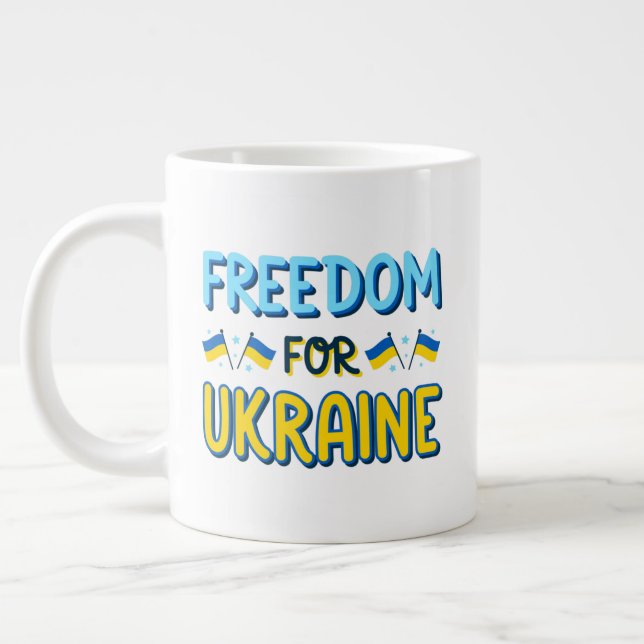 Frihet för Ukrainas specialitet Jumbo Mugg (Vänster)