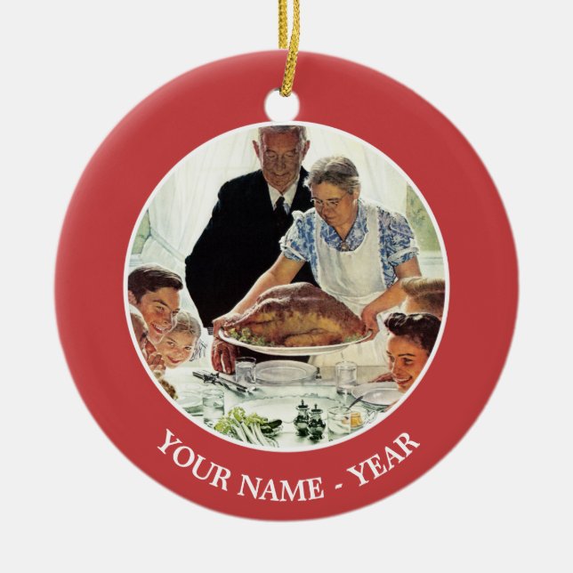 Frihet från att vilja julgransprydnad keramik (Framsidan)
