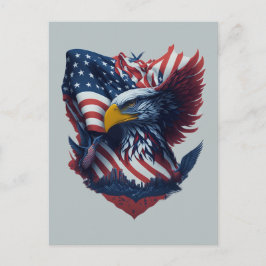 Frihet från Independence day i lycklig 4 juli Vykort