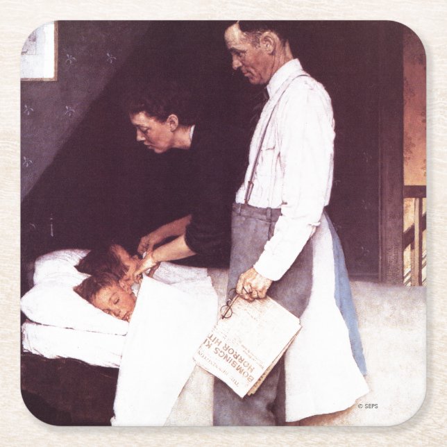 Frihet från rädsla underlägg papper kvadrat (Framsidan)