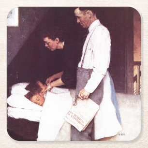 Frihet från skräck underlägg papper kvadrat