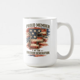 Frihet Generation – Stolt medlem Patriotisk Kaffemugg