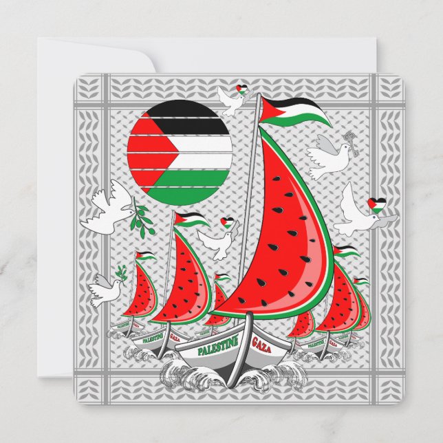 Frihet Global Sumud Flotilla Boats till Gaza (Framsida)