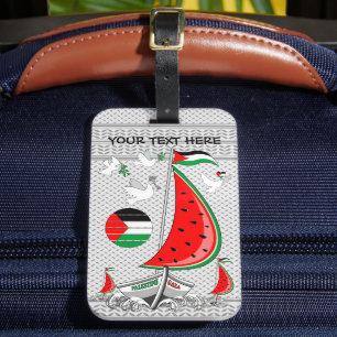Frihet Global Sumud Flotilla Boats till Gaza Bagagebricka