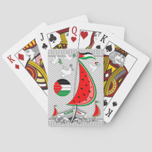 Frihet Global Sumud Flotilla Boats till Gaza Casinokort