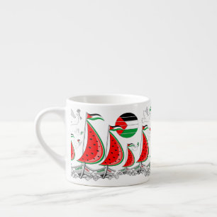Frihet Global Sumud Flotilla Boats till Gaza Espressomugg