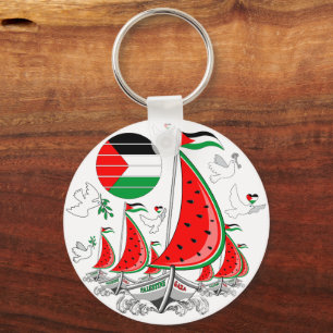 Frihet Global Sumud Flotilla Boats till Gaza Nyckelring