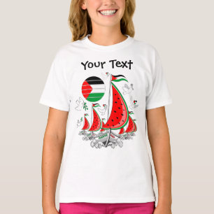 Frihet Global Sumud Flotilla Boats till Gaza T Shirt