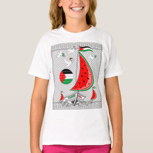 Frihet Global Sumud Flotilla Boats till Gaza T Shirt