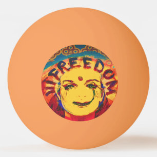 Frihet Gulten smiley face Pingisboll