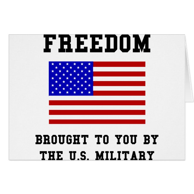 Frihet Hälsningskort (Framsidan Horizontal)