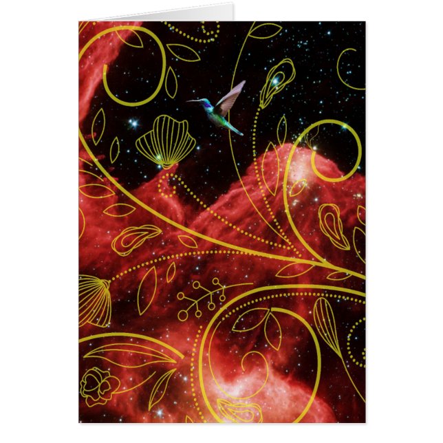 Frihet - Hummingbird Hälsningskort (Framsidan)