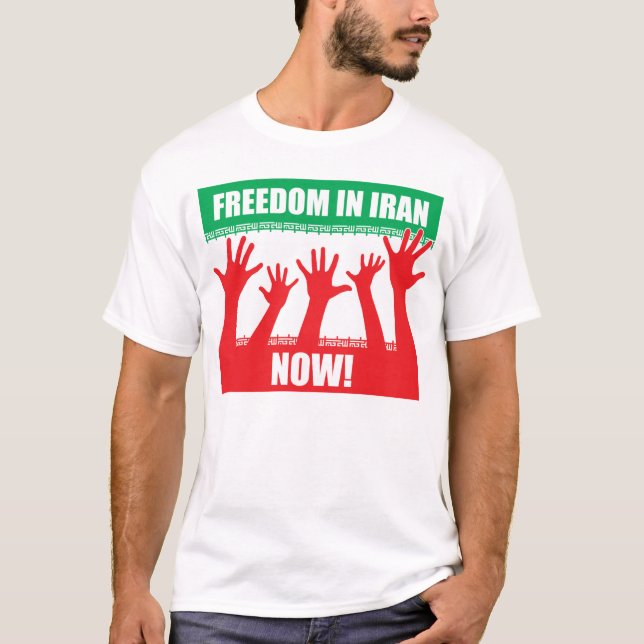 Frihet i Iran, nu! T-tröja T Shirt (Framsida)