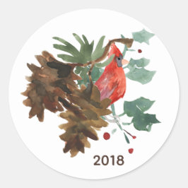 Frihet i naturen Anpassad fästning Runt Klistermärke