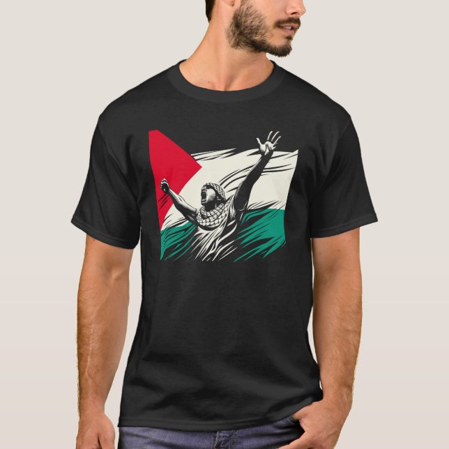 Frihet i Rörelse Palestina T Shirt (Framsida)