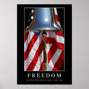Frihet: Inspirera citationstecken 1 Poster