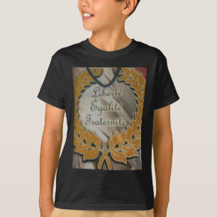 Frihet, jämlikhet, broderskap: en blomstrande fram t-shirt