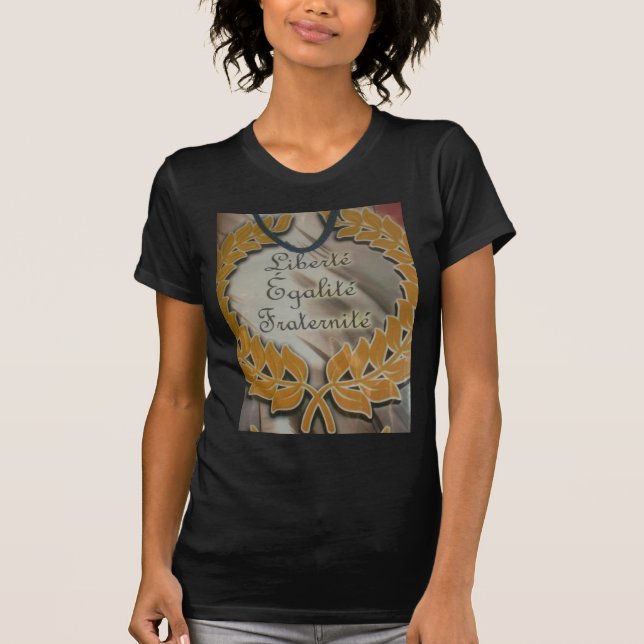 Frihet, jämlikhet, broderskap: en blomstrande fram tee shirt (Framsida)