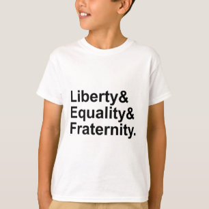 Frihet Jämlikhet Broderskap Franska Republikens va T Shirt