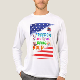 Frihet Kläder Ligger I Att Vara Djärv T Shirt