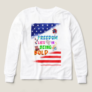 Frihet Kläder Ligger I Att Vara Djärv T Shirt