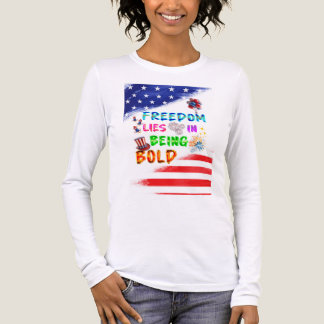 Frihet Kläder Ligger I Att Vara Djärv T Shirt