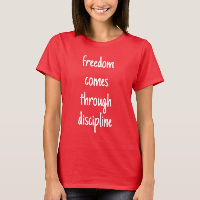 Frihet Kvinnors grundläggande T-Shirt (Framsida)