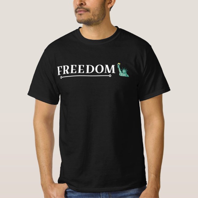 FRIHET: Liberty Meets Technology T Shirt (Framsida)