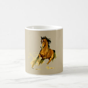 Frihet - Löpande häst Kaffemugg