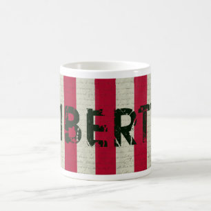 Frihet med flagga kaffemugg