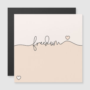 Frihet Minimalistisk Typografi Design