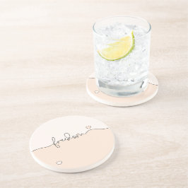 Frihet Minimalistisk Typografi Design Underlägg