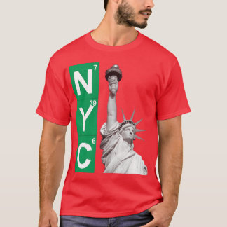 frihet new york stad vänner t shirt