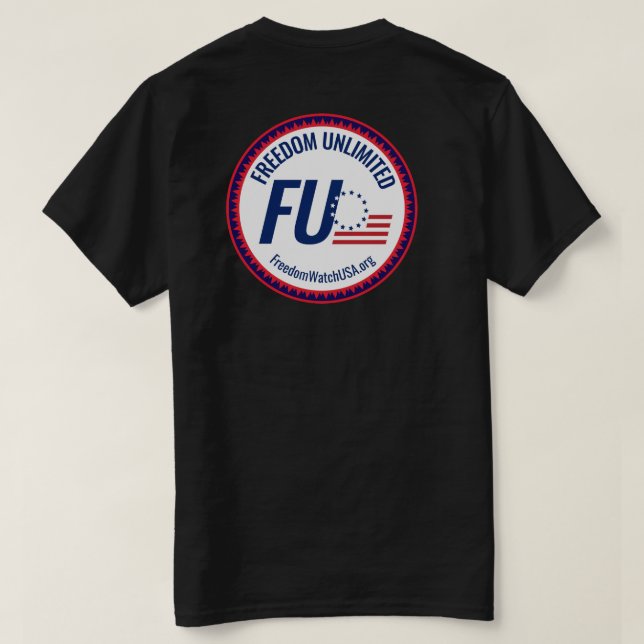 Frihet obegränsad tee shirt (Design baksida)