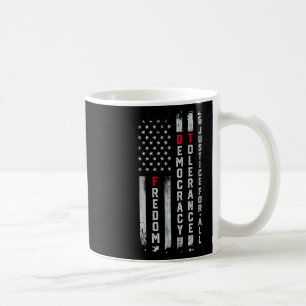 Frihet och demokrati Tolerans Rättvisa alla små st Kaffemugg