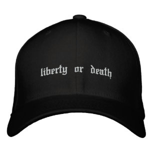 Frihet och död Embroized Hat Broderad Keps