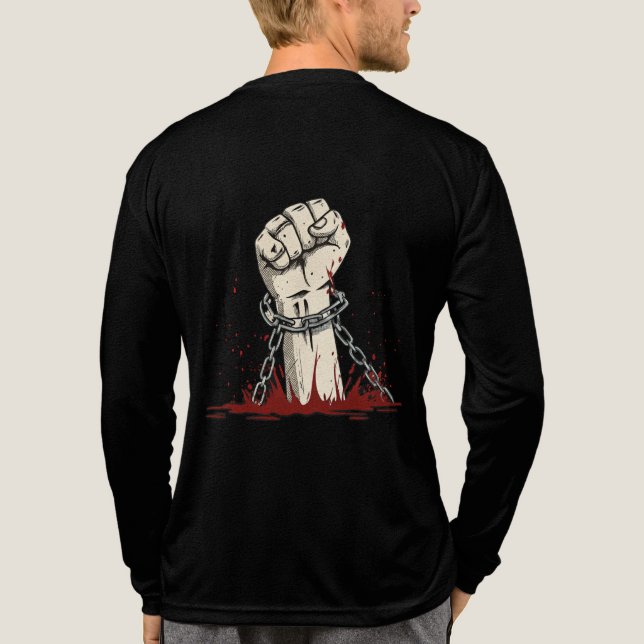 Frihet och fet protestapparat t shirt (Baksida)