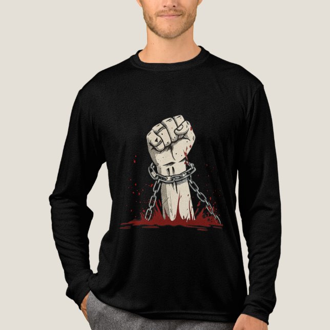 Frihet och fet protestapparat t shirt (Framsida)