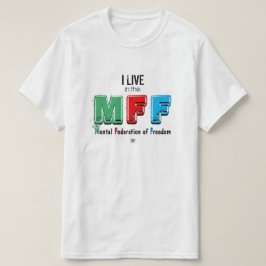 Frihet och fri sinnesmotto t shirt