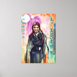 Frihet och frihet Flickor i Kimono Otherworldy Art Canvastryck