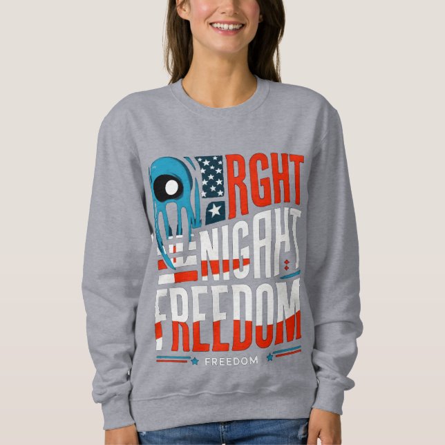 Frihet och halloween: Enkel design med modern desi T Shirt (Framsida)